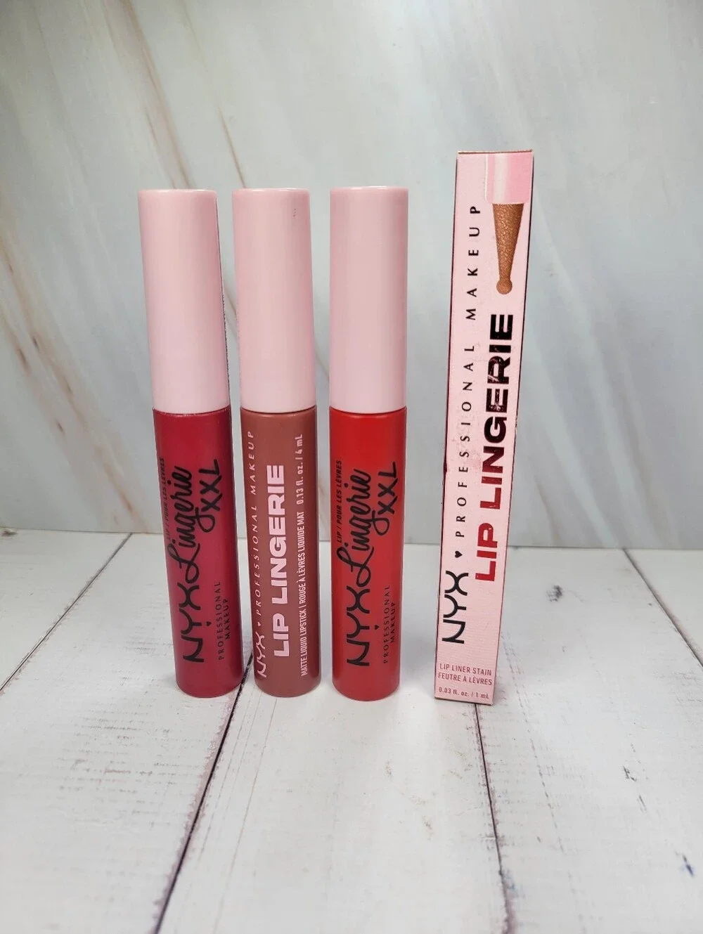 NYX Lip Lingerie XXL and Lip Lingerie Lip Liner Stain Bundle NEW!